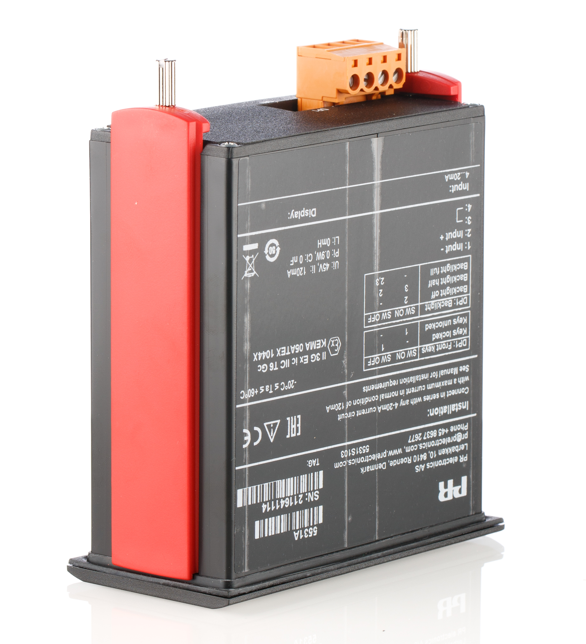 5531a PR Electronics 5500 LCD Digital Panel Multifunction Meter for Current,  44.5 mm  x 91.5 mm