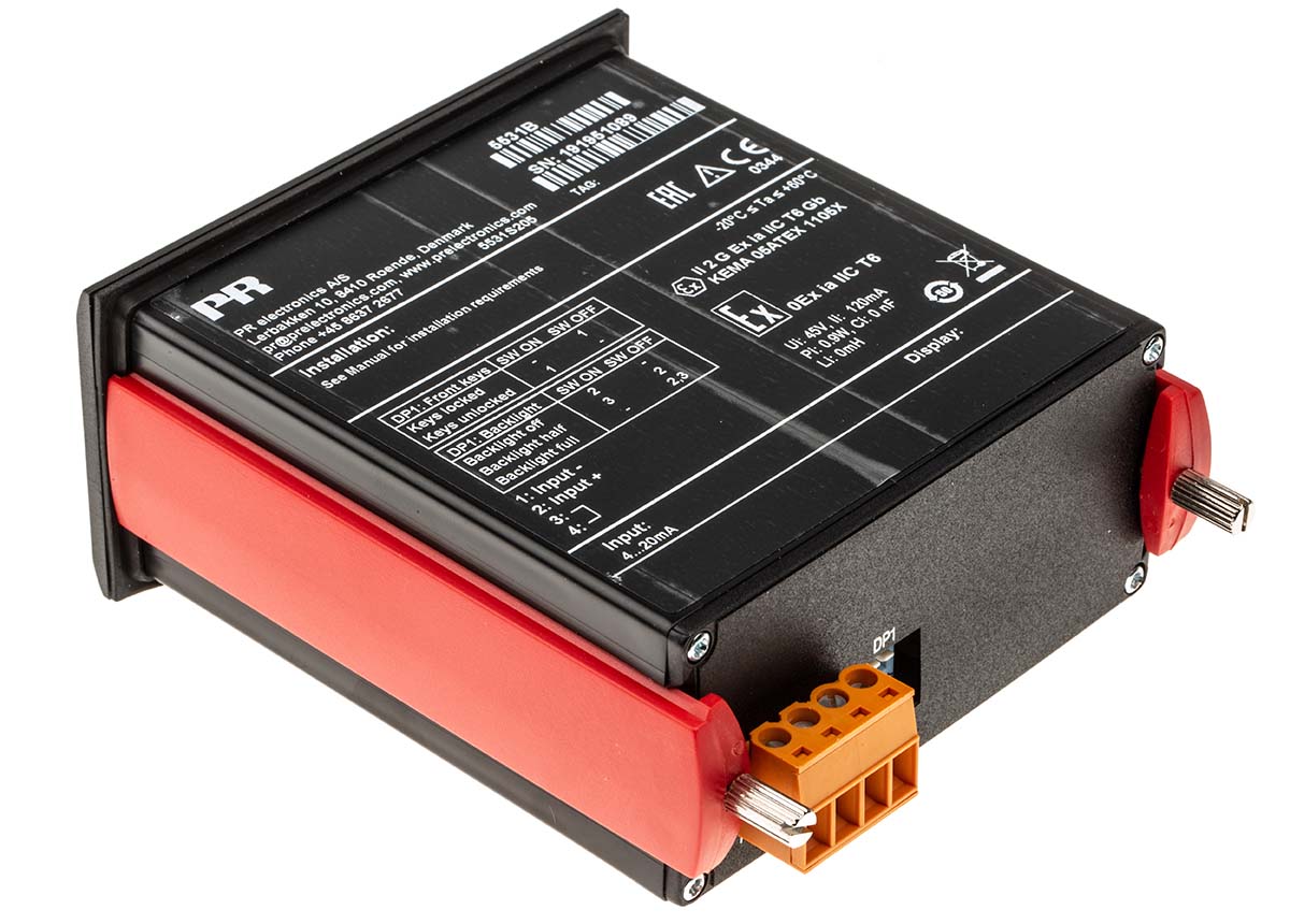 5531b PR Electronics 5500 LCD Digital Panel Multifunction Meter for Current,  44.5 mm  x 91.5 mm
