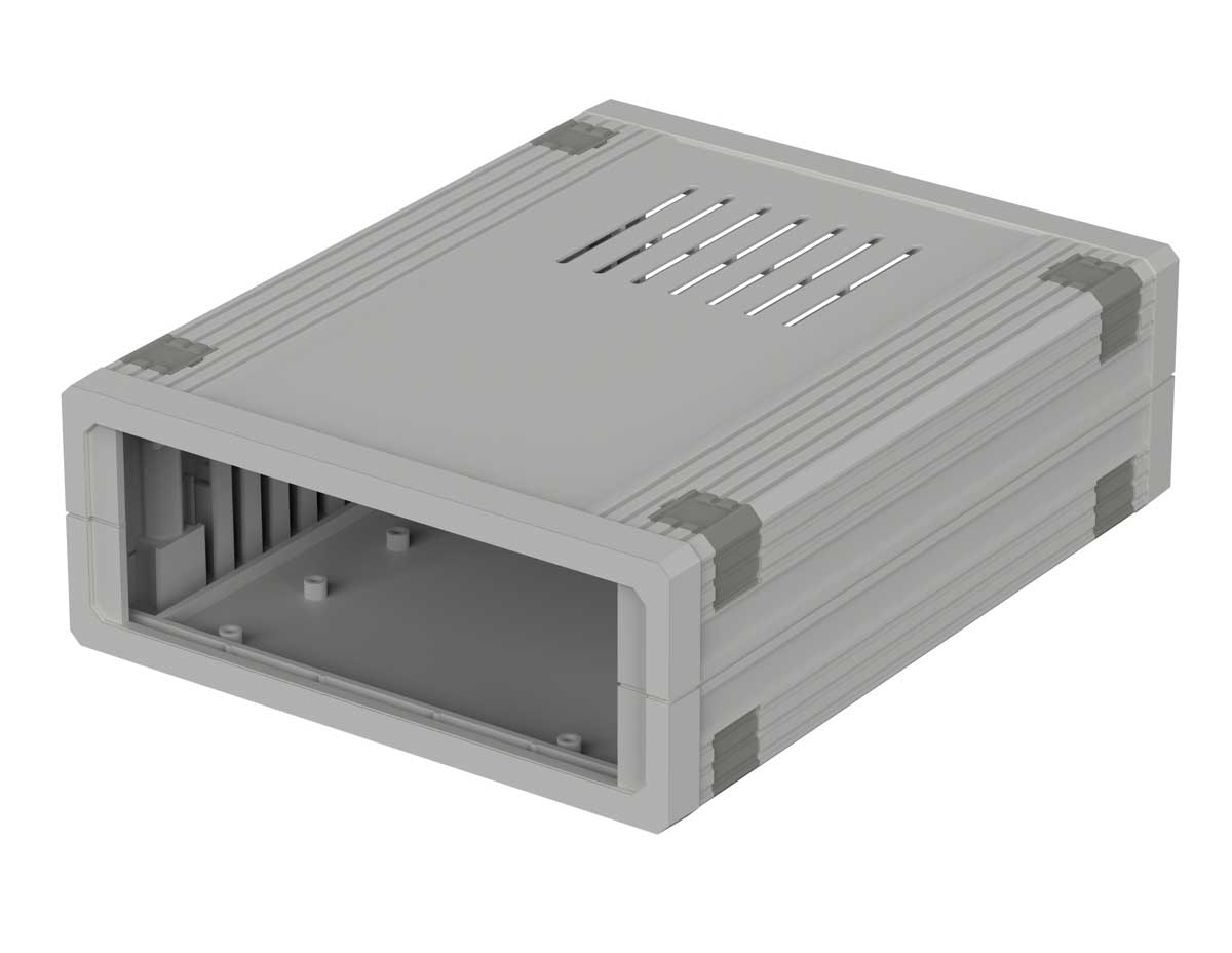 Bopla Ultramas Grey Aluminium Enclosure 62.2 mm, 157.5 mm, 198.9 mm