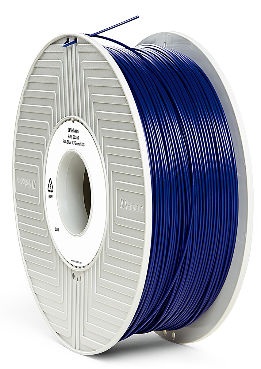 Verbatim 1.75 mm Blue PLA 3D Printer Filament, 1 kg