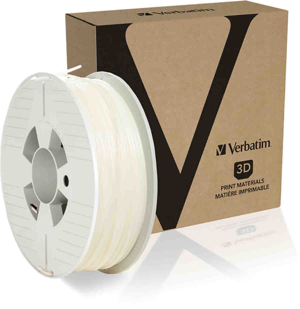 55326 Verbatim 2.85 mm Transparent PLA 3D Printer Filament, 1 kg