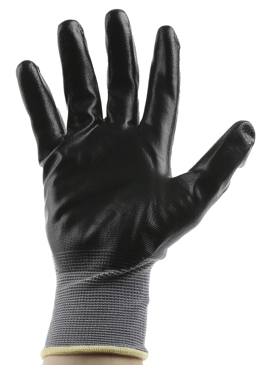 553 Mapa ULTRANE  Grey Nitrile Work Gloves, Size 9, Nitrile Coating