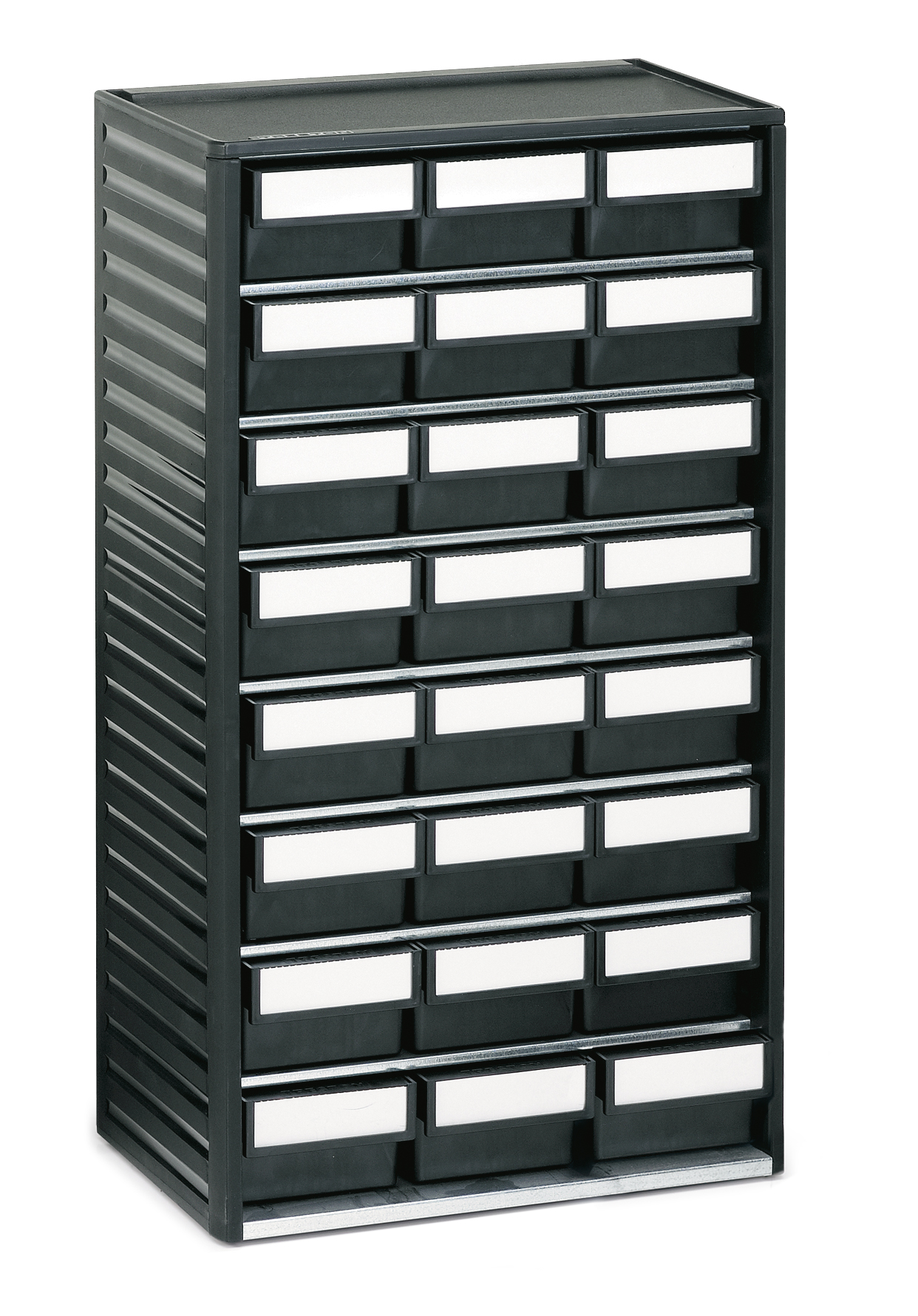 Treston Drawer Storage Unit 24, Semiconductive Polypropylene, 550 mm x 310mm x 180 mm, Black