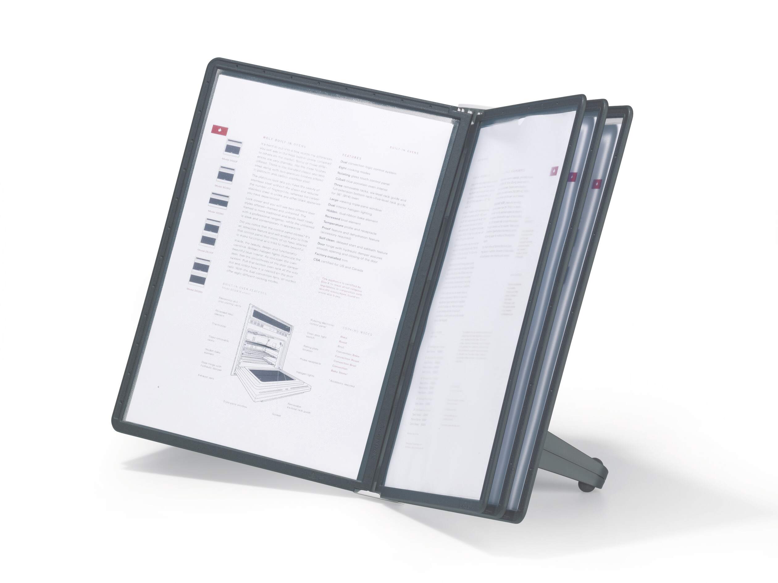5540-01 Durable Black Document Stand Document Holder