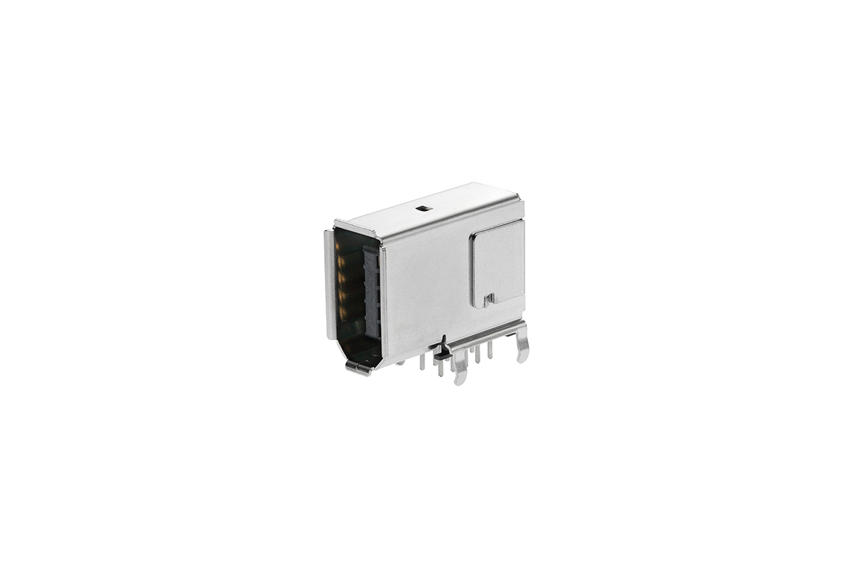 Molex, 55445 10 Way Right Angle Through Hole Firewire Connector Female