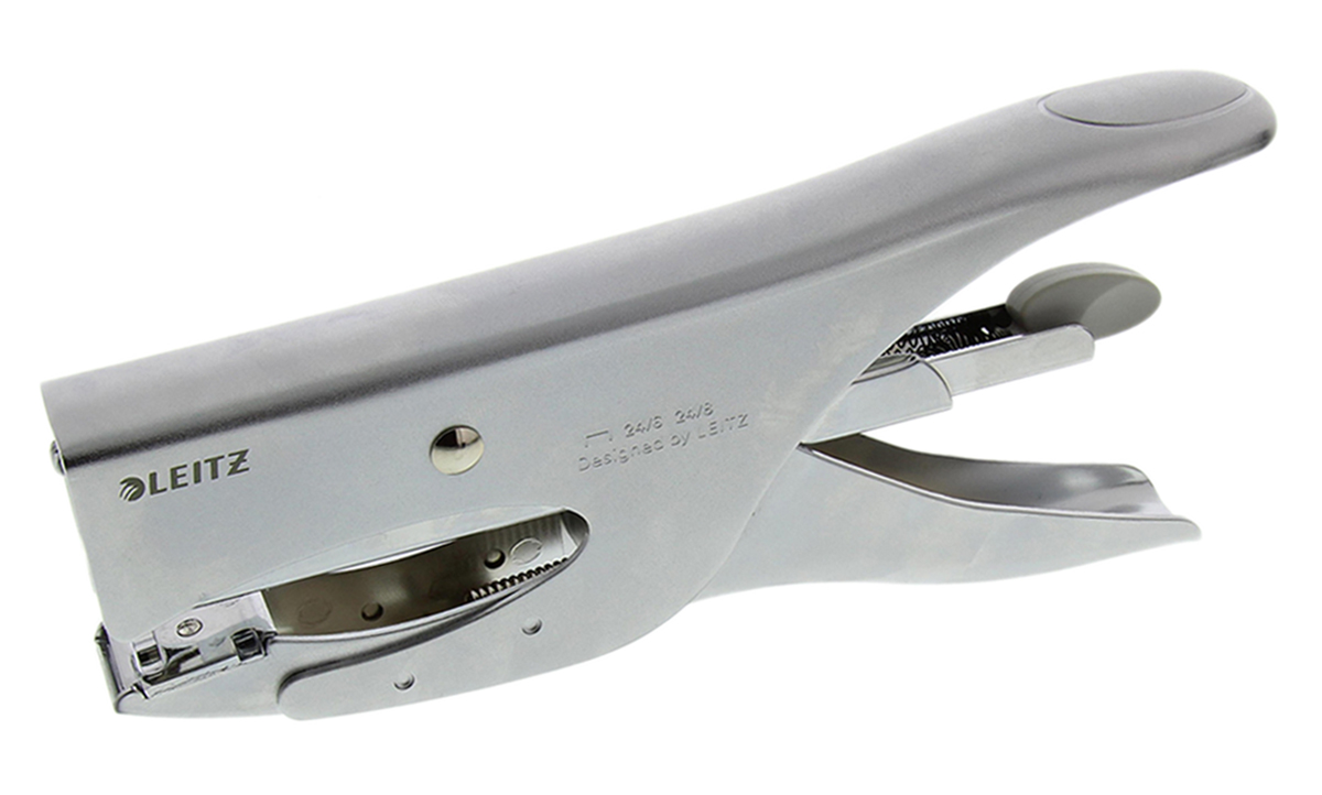 Leitz 5549 Full Strip, Plier Stapler, 40 Sheet Capacity, 24/8 mm, Leitz Power Performance P4 Staple Size