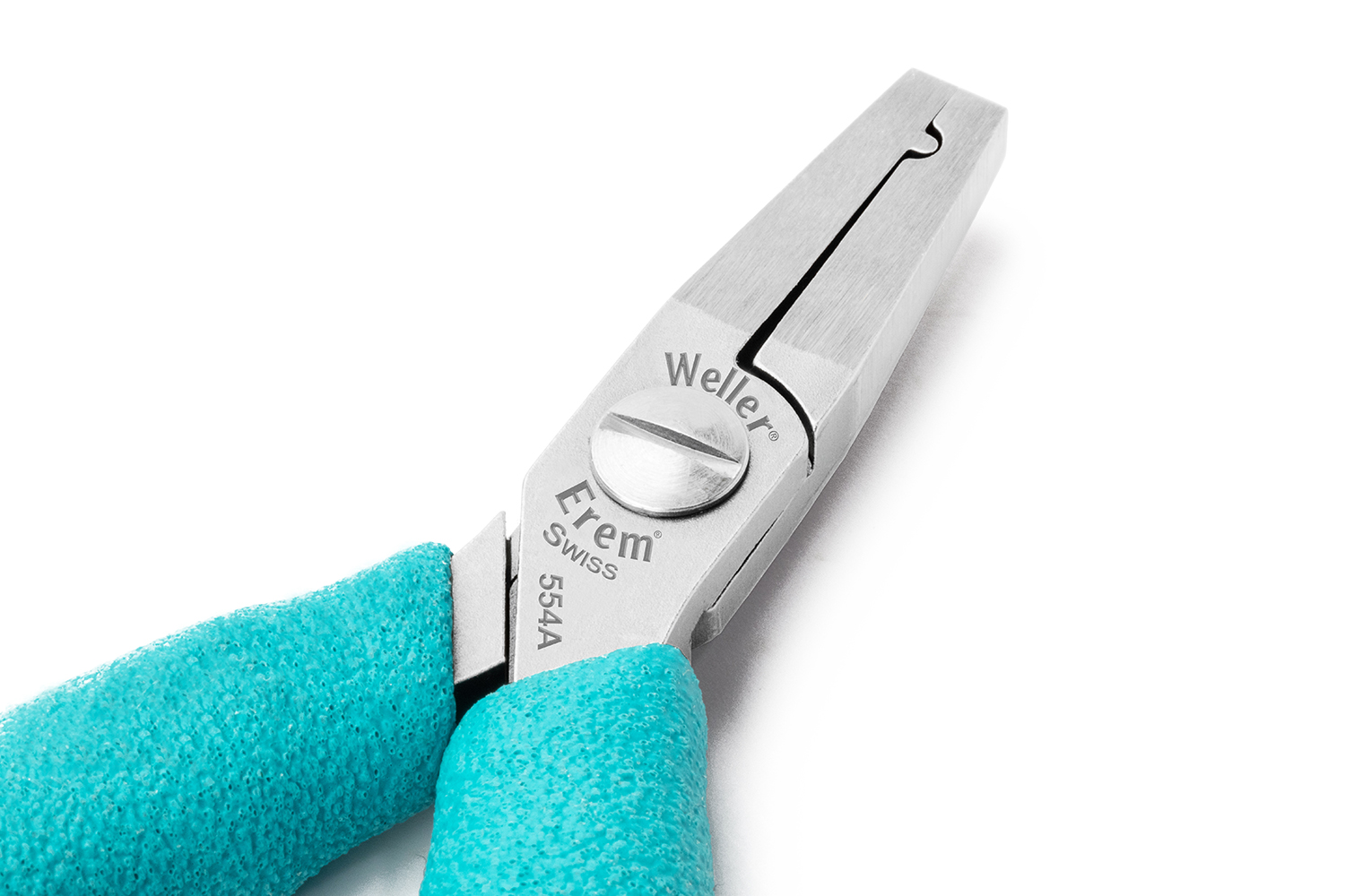 554a Erem 1-Piece Flat Nose Plier Smooth, 120 mm Overall, 23mm Jaw ESD Safe