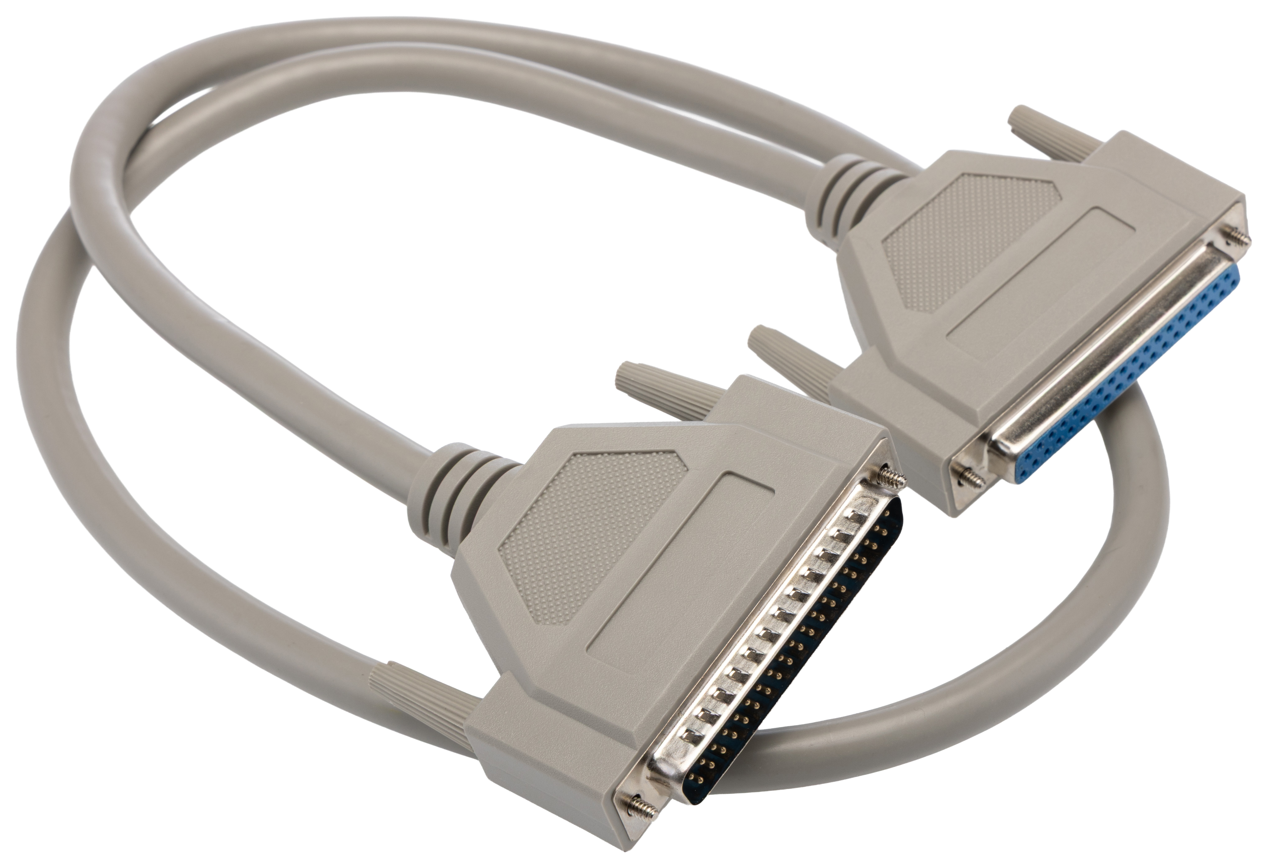 RS PRO Male D-Sub 37-Pin to Female DB37 Serial Cable, 1 m