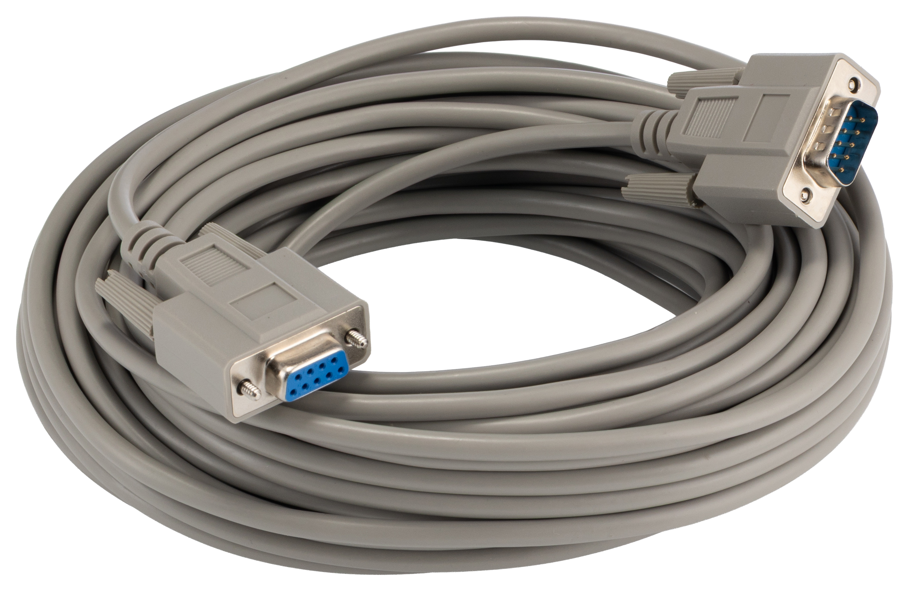 RS PRO Male DB9 to Female DB9 Serial Cable, 15 m
