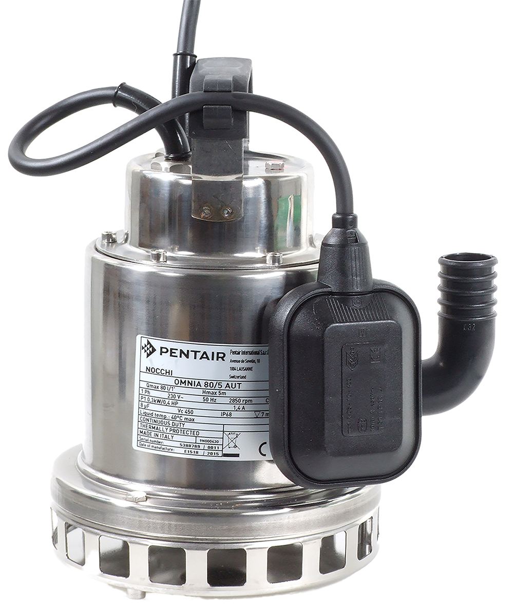 W Robinson And Sons 220V Direct Coupling Submersible Water Pump, 80L/min