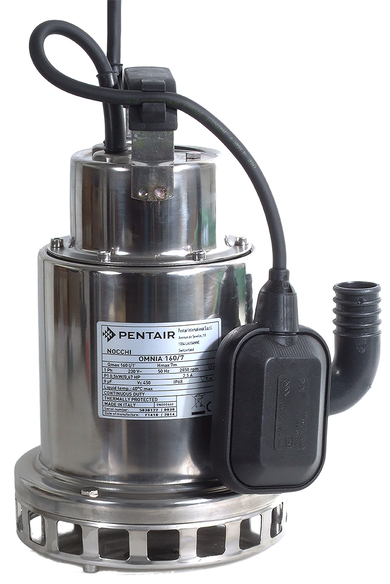 W Robinson And Sons 230V Direct Coupling Submersible Water Pump, 160L/min
