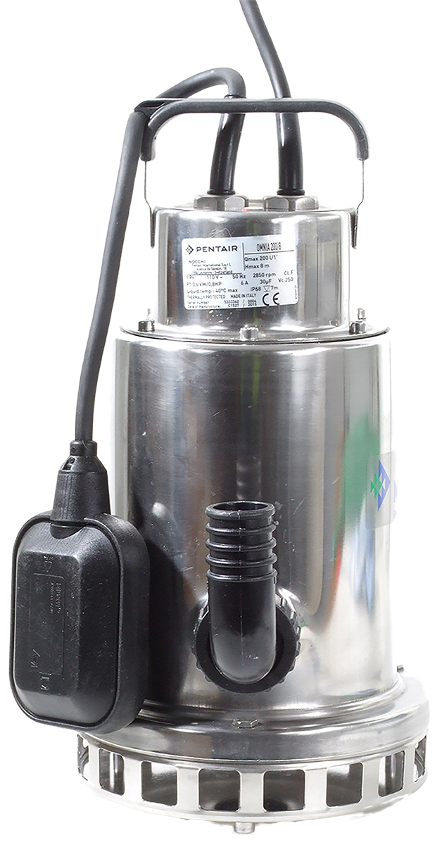 W Robinson And Sons 230V Direct Coupling Submersible Water Pump, 200L/min