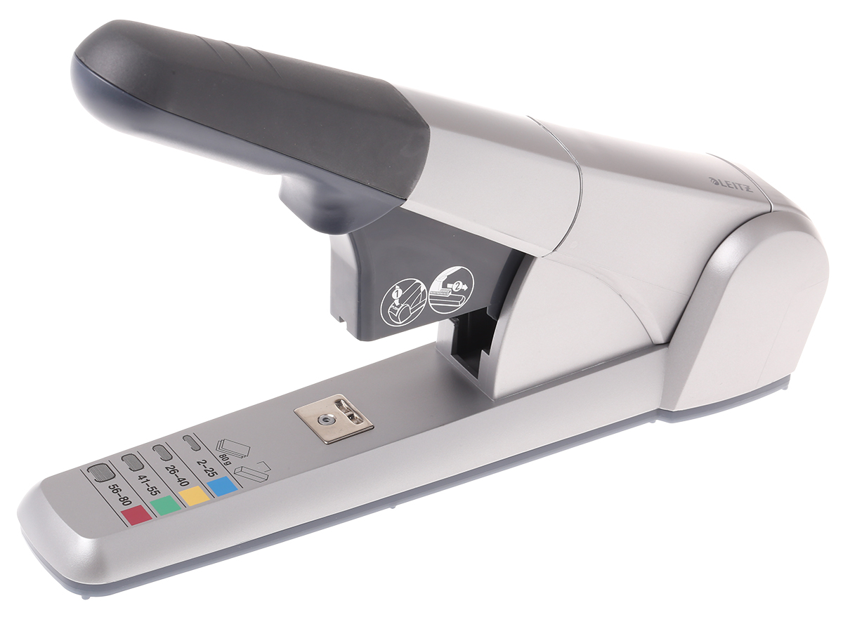 Leitz 5551 Full Strip Stapler, 80 Sheet Capacity, K10, K12, K6, K8 Staple Size