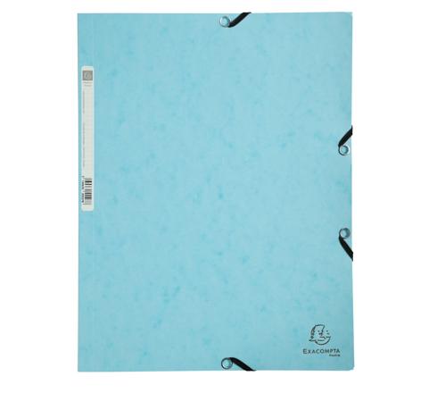 Exacompta Blue Mottled Pressboard Folder