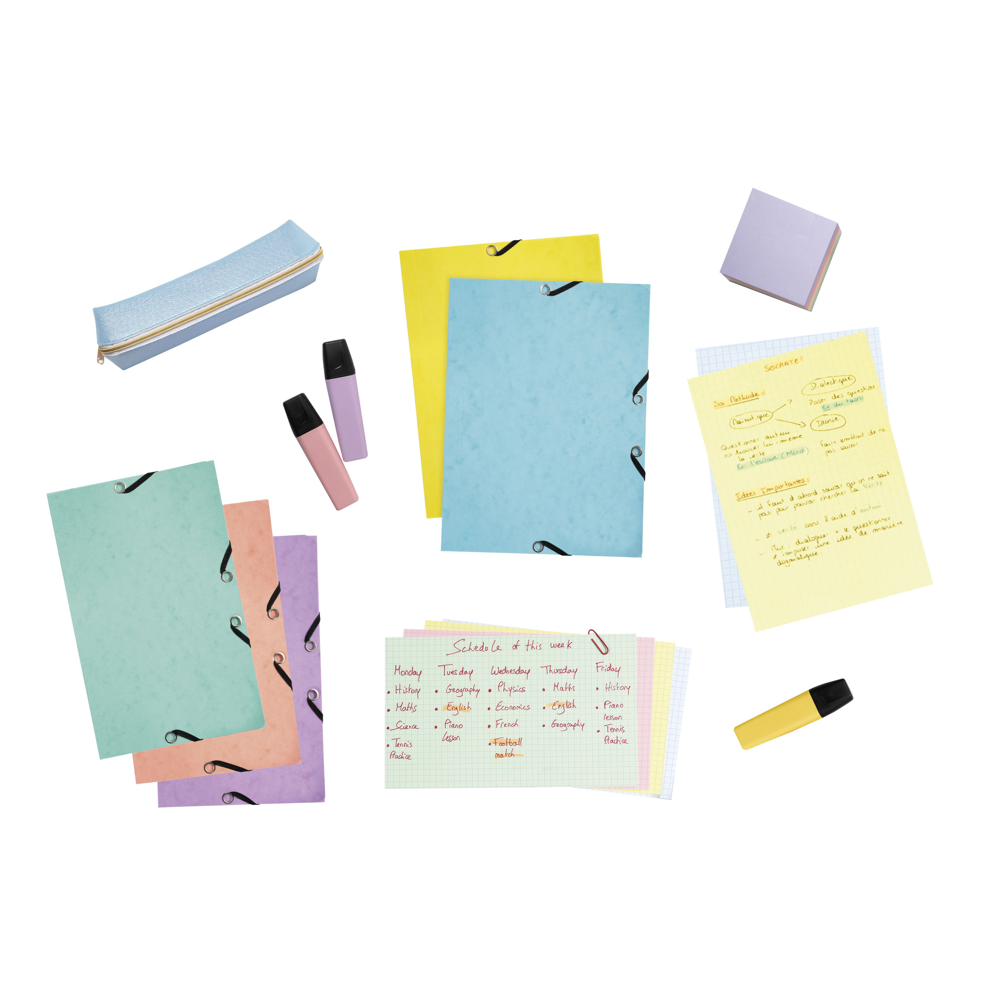 Exacompta Assorted Mottled Pressboard Folder