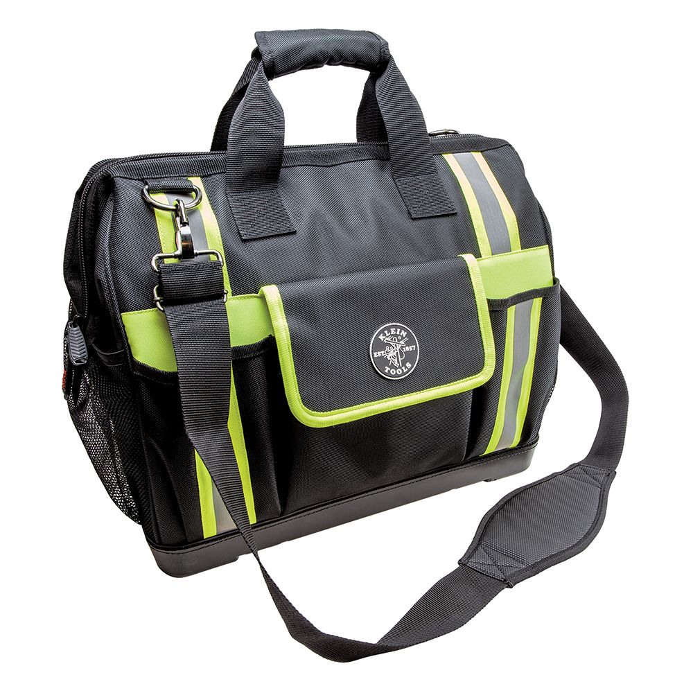 Klein Tools 1680D Ballistic Weave Tool Bag with Shoulder Strap 17.5 in x 1in x 16 in