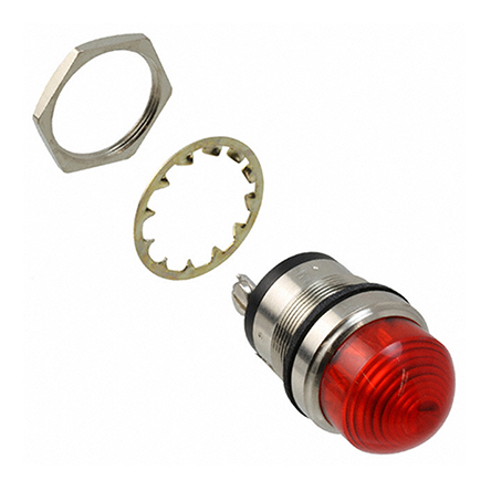 Dialight Red Panel Mount Indicator, 24V dc, IP66