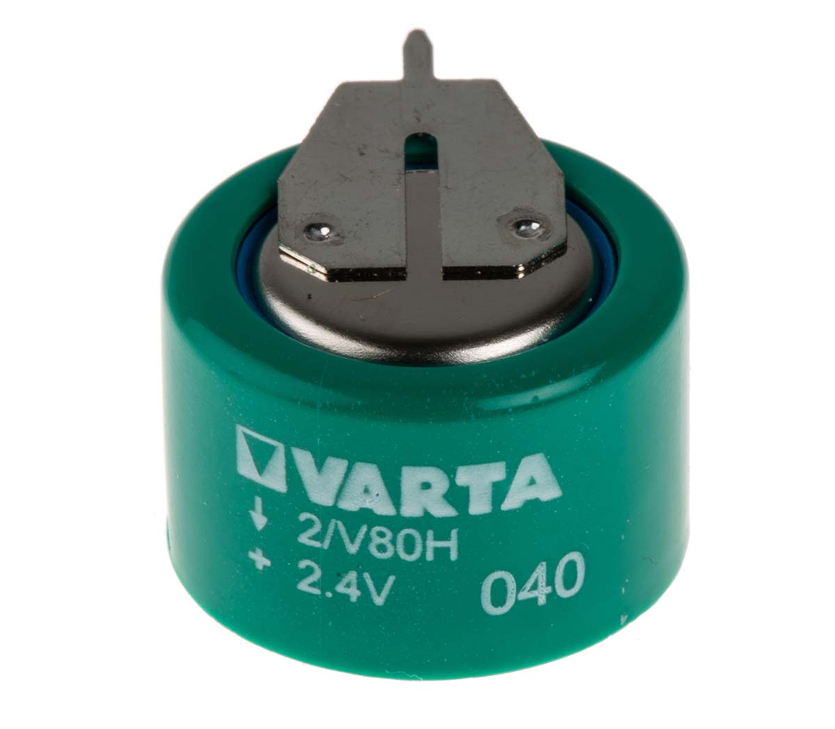 Varta 2.4 V Nickel Metal Hydride Button Rechargeable Battery, 80 mAh