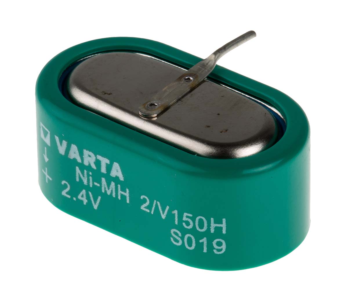 Varta 2.4 V Nickel Metal Hydride Button Rechargeable Battery, 150 mAh