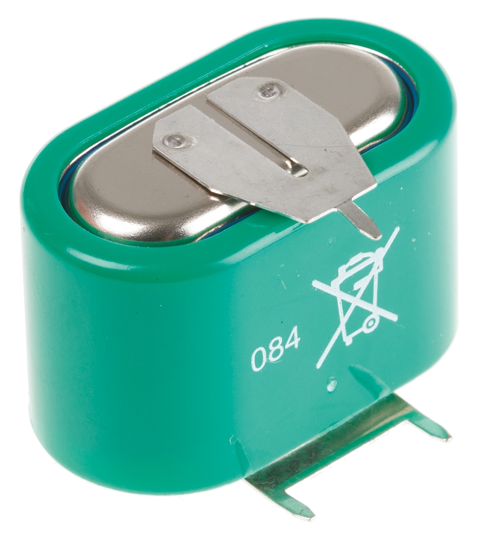 55615603059 Varta 3.6 V NiMH Button Rechargeable Battery, 150 mAh