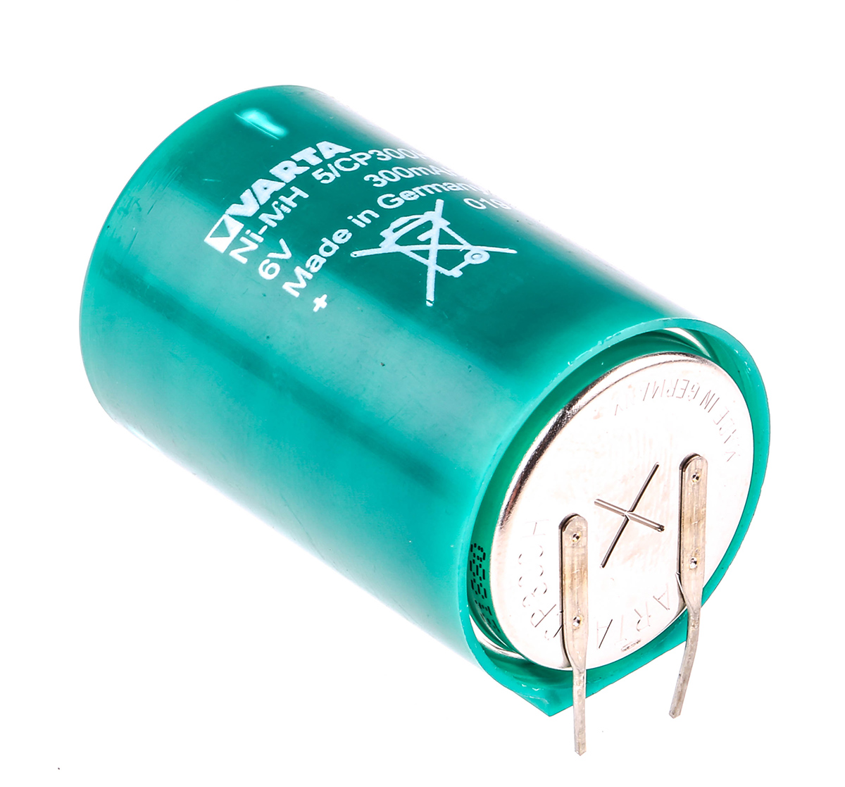 Varta 6 V Nickel Metal Hydride Button Rechargeable Battery, 300 mAh