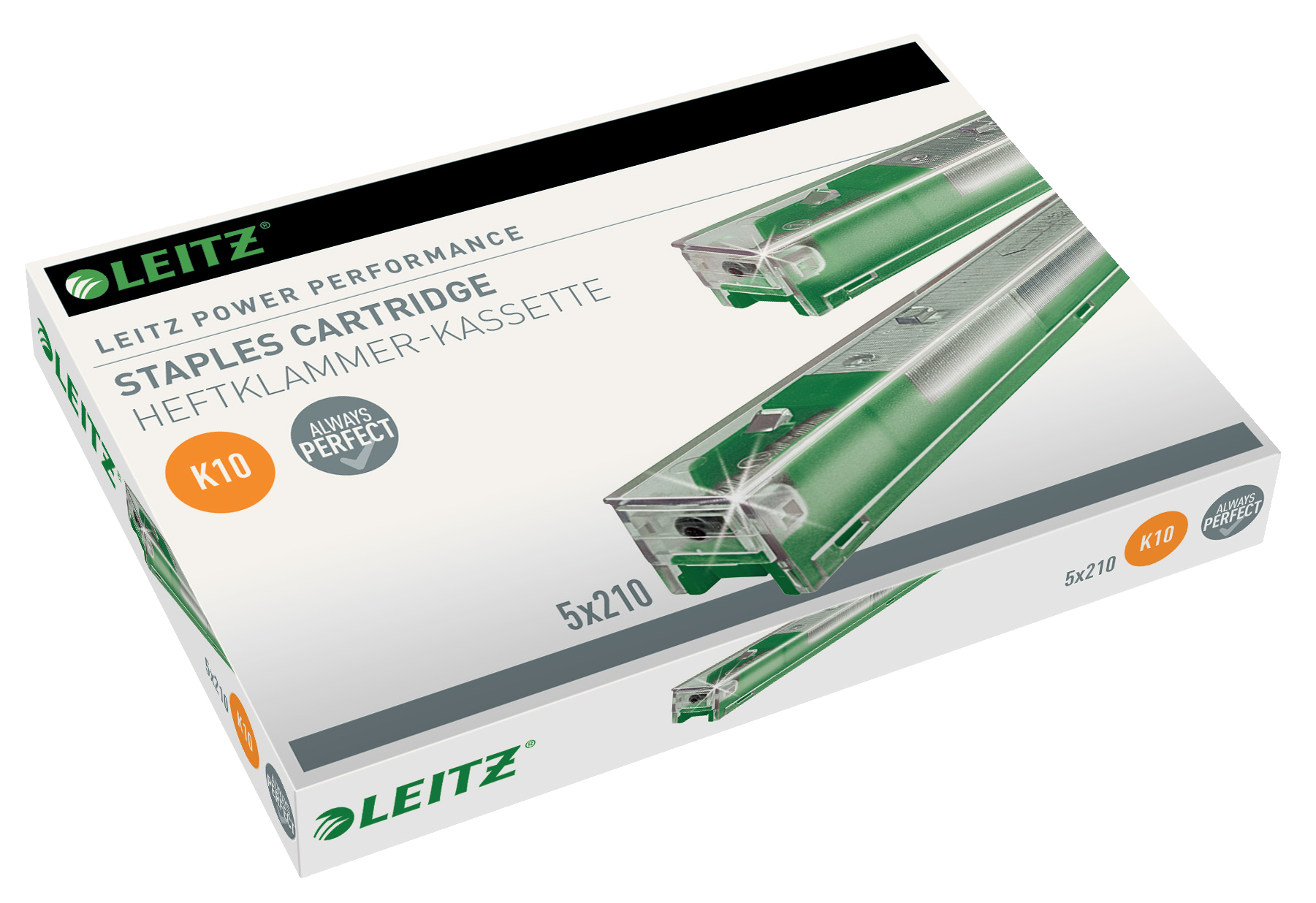 Leitz 55930000 Cartridge Cartridge, 55 Sheet Capacity, 26/10 Staple Size