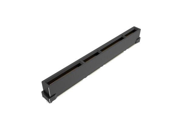 Amphenol Communications Solutions Vertical Edge Connector, 168-Contacts, 0.6mm Pitch, 2-Row