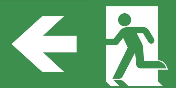 EMERGI-LITE Emergency Exit Legend for use with EMERGI-LITE Emergency Light
