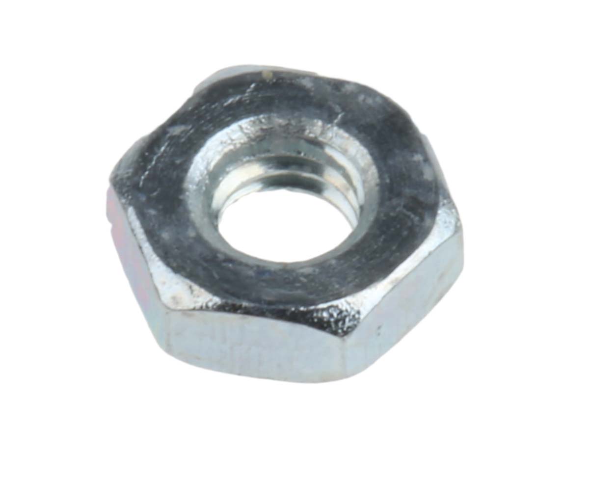 RS PRO, Bright Zinc Steel Hex Nut M2.5, DIN 934
