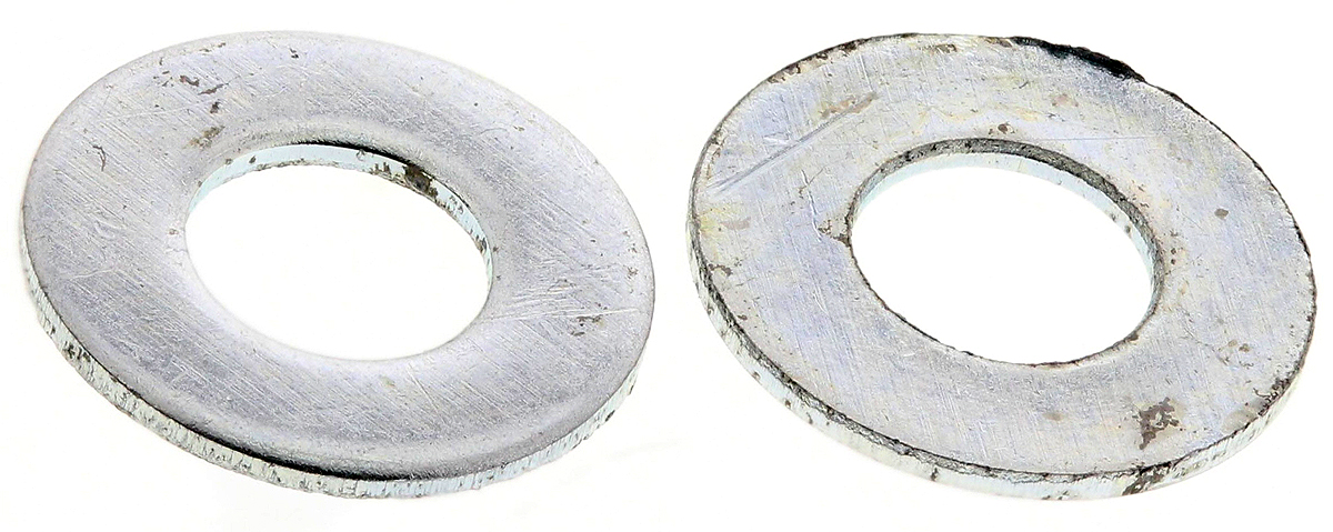RS PRO Steel Bright Zinc Plated Washers, M3.5, DIN 125A