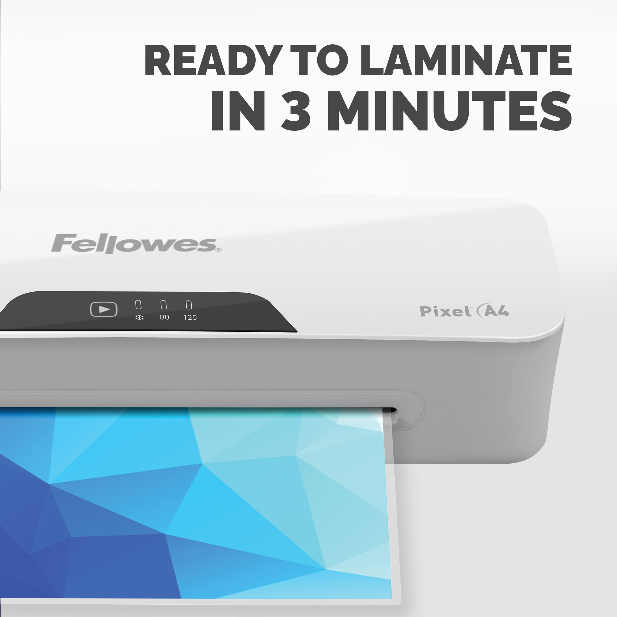 5601501 Fellowes Pixel A4 Hot A4 Laminator White, Grey