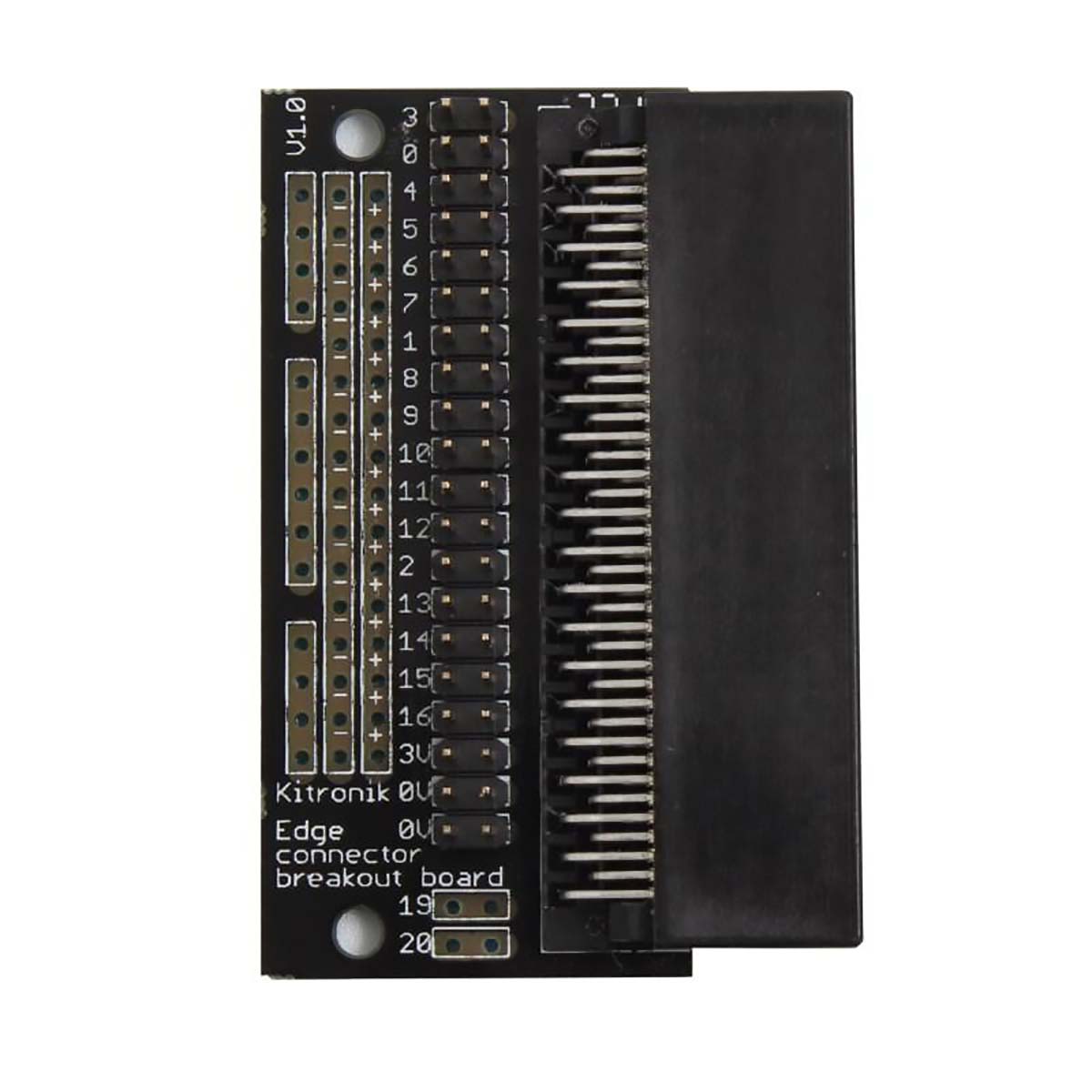 5601b Kitronik 5601B BBC Micro:bit Add-on Edge Connector Breakout Board for The BBC Micro Bit - Pre-built