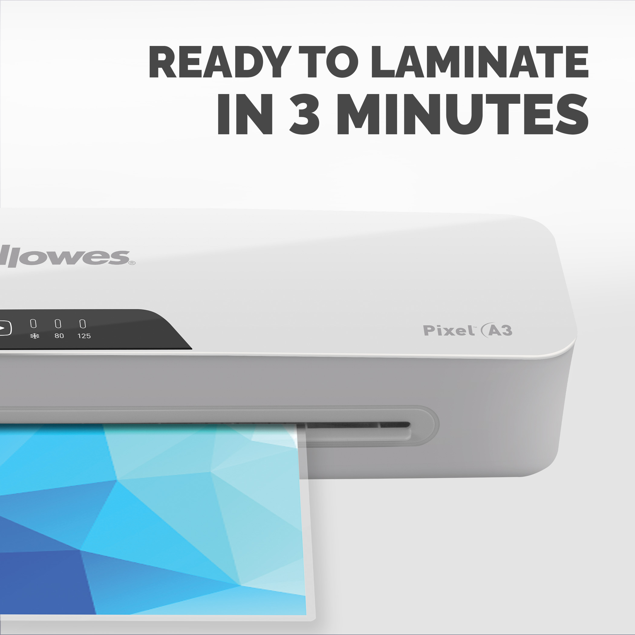 5602401 Fellowes Pixel A3 Hot A3 Laminator White, Grey