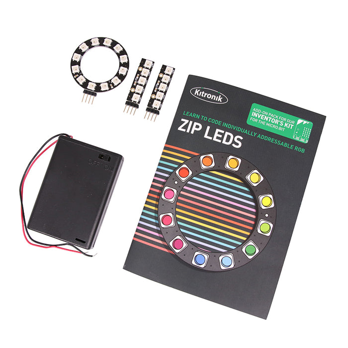 Kitronik 5603-ZIP BBC Micro:bit Add-on ZIP LEDs Add-On Pack