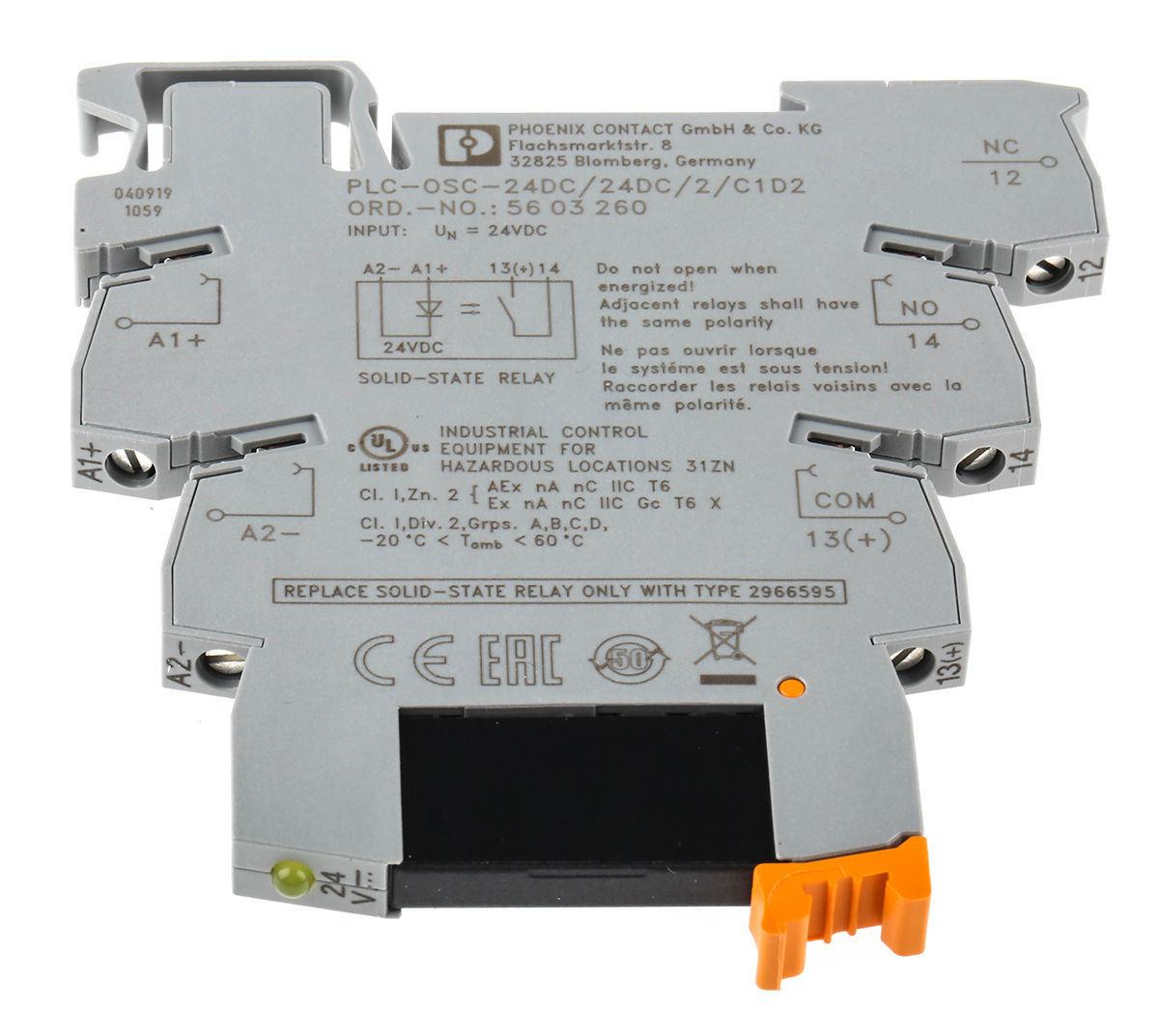 5603260 Phoenix Contact PLC-INTERFACE-PLC-OSC Series Interface Module, Screw Connector, DIN Rail, 3A