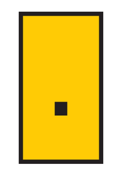HellermannTyton WIC Snap-On Clip On Cable Marker, Black, Pre-printed ".", 2.8 mm Cable Yellow, 2 mm Cable, 561-01744