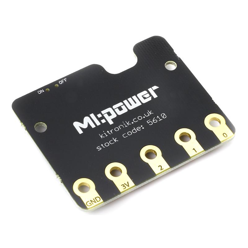 5610-v2 Kitronik 5610-V2 BBC Micro:bit Add-on power Board for the BBC Microbit V2, Kitronik MI