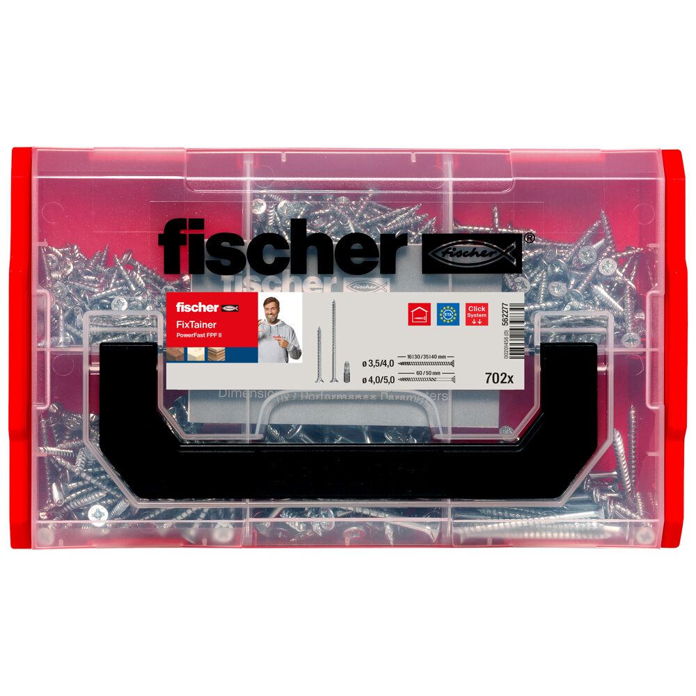 Fischer Fixings Steel 700 Piece Pozidriv Drive Screw Drive Screw Kit