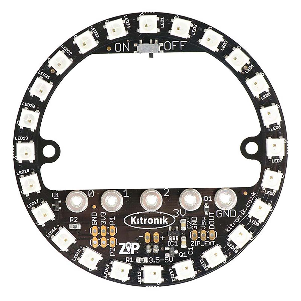 Kitronik 5625 BBC Micro:bit Add-on Kitronik ZIP Halo for The BBC Micro Bit