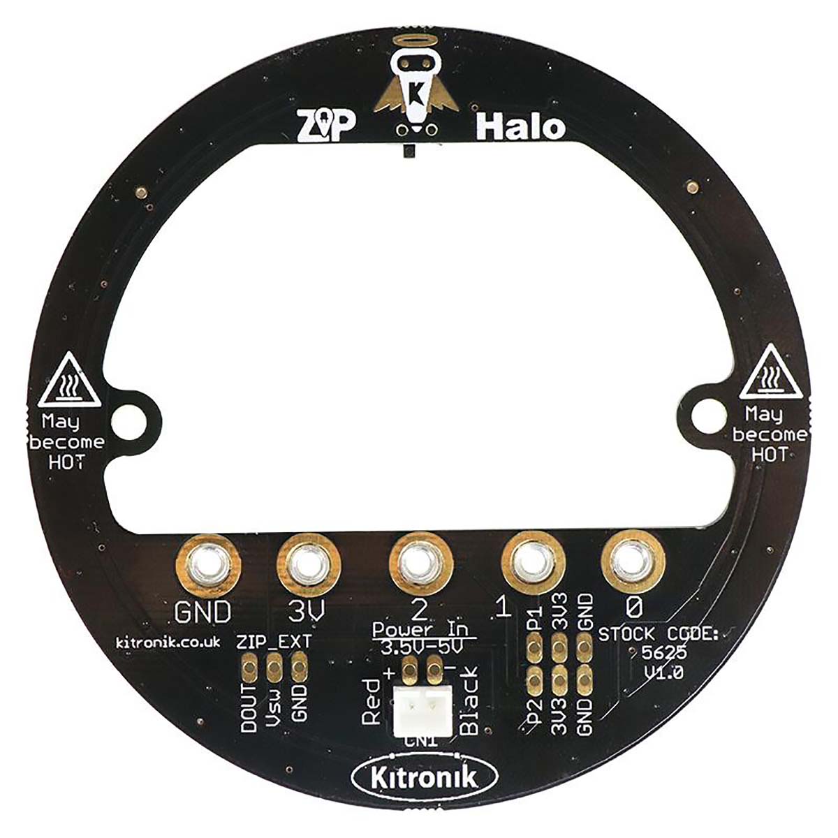 5625 Kitronik  BBC Micro:bit Add-on Kitronik ZIP Halo for The BBC Micro Bit