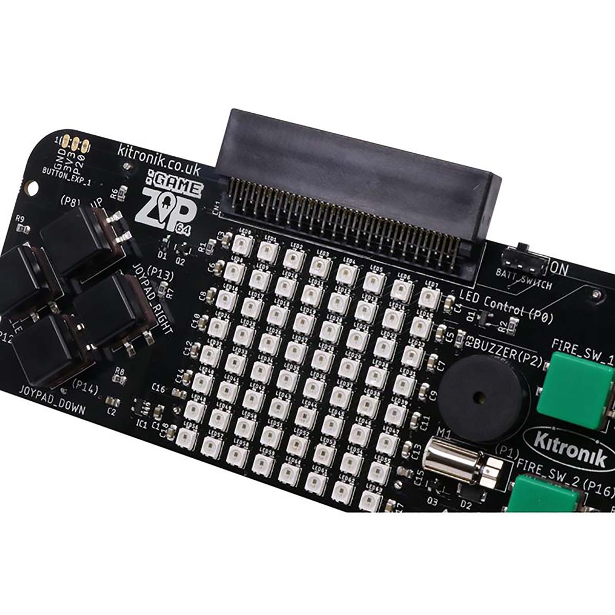 5626 Kitronik  BBC Micro:bit Add-on Kitronik:GAME ZIP 64 for The BBC Micro Bit