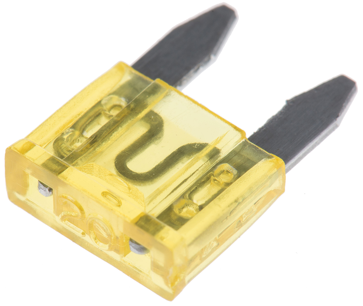 RS PRO 20A Yellow Car Fuse, 32V dc