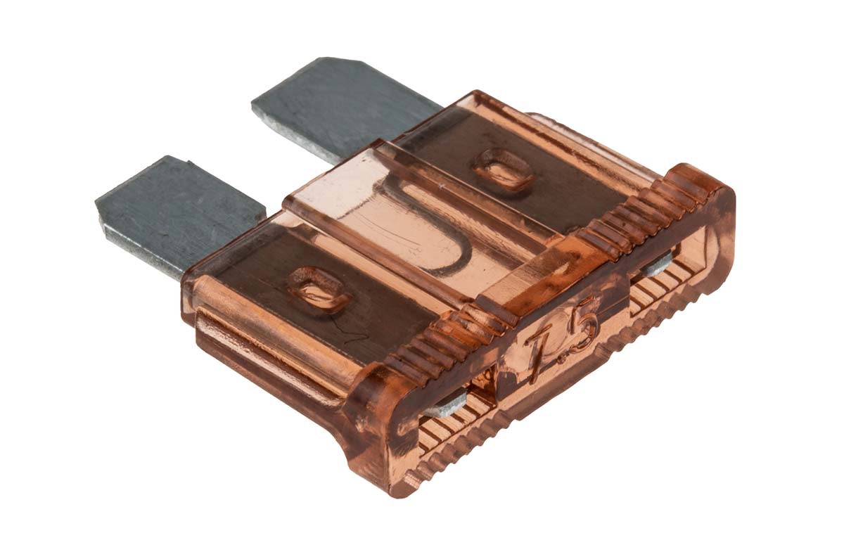 563-772 RS PRO 7.5A Brown Car Fuse, 32V dc