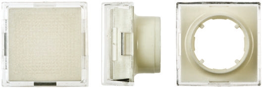 Saia-Burgess White Square Push Button Lens for Use with TP2 Series