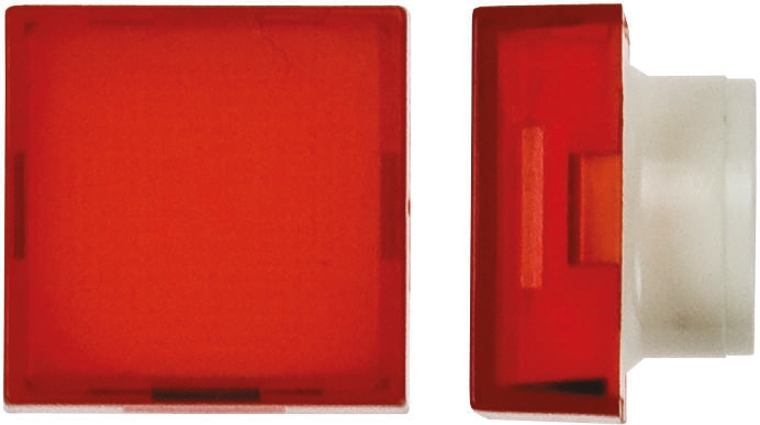 Saia-Burgess Red Square Push Button Lens for Use with TP2 Series