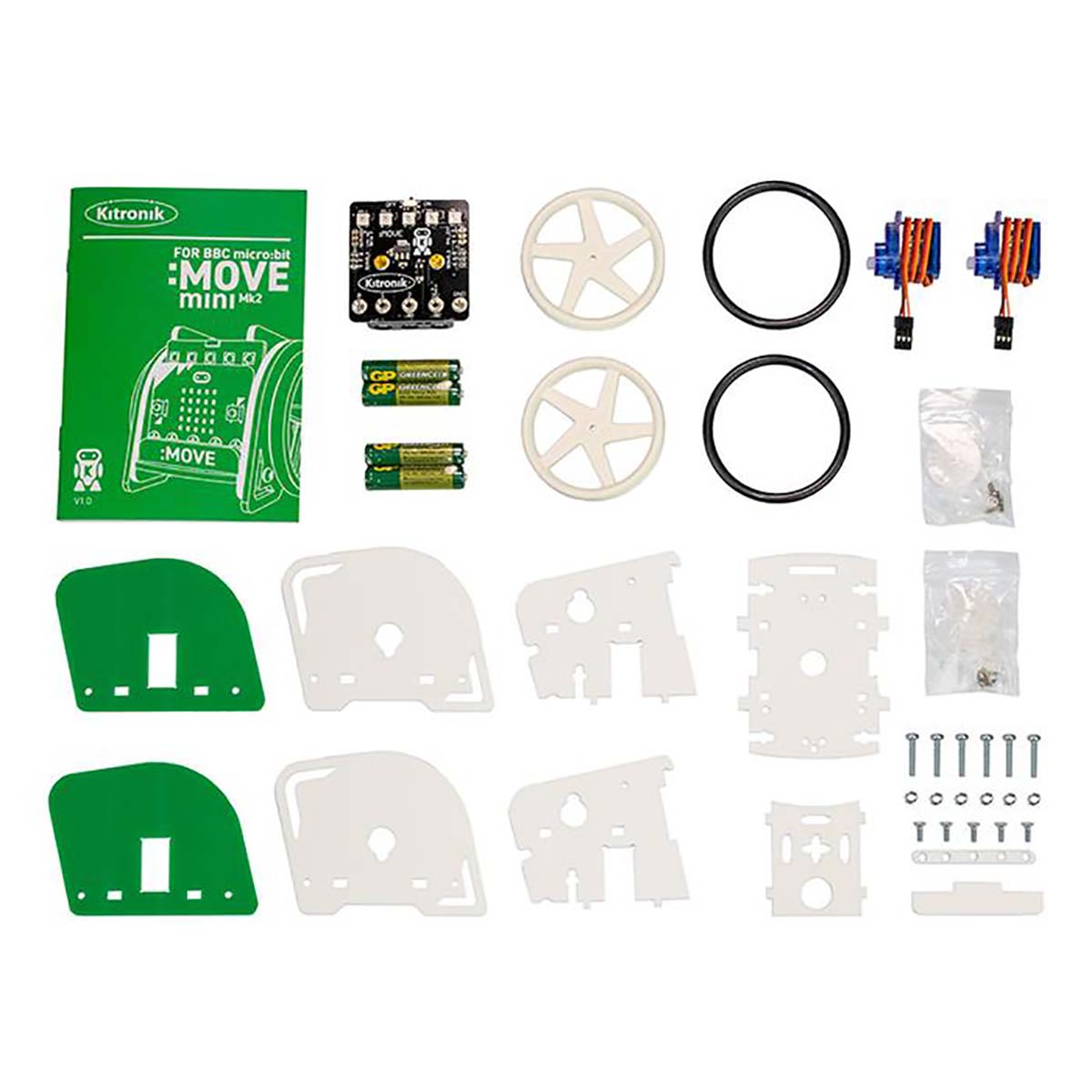 5652 Kitronik  BBC Micro:bit Add-on Kitronik MOVE Mini MK2 Buggy Kit (excel Micro bit)