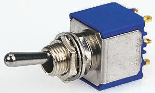 APEM Toggle Switch, Panel Mount, On-On, 3PDT, Solder Lug Terminal, 24 V dc, 250 V ac