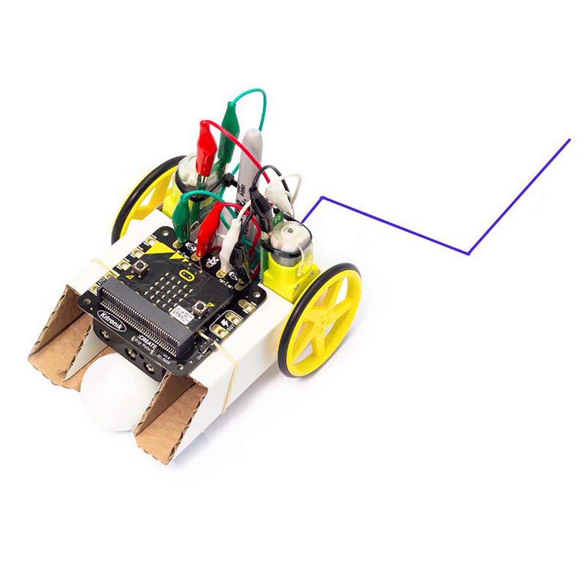 5665 Kitronik  BBC Micro:bit Add-on Kitronik Simple Robotics Kit for The BBC Micro bit-Single Pack