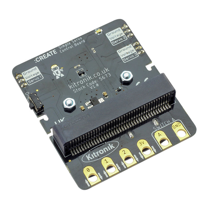 Kitronik 5673 BBC Micro:bit Kitronik Simple Servo Control Board for BBC Micro bit