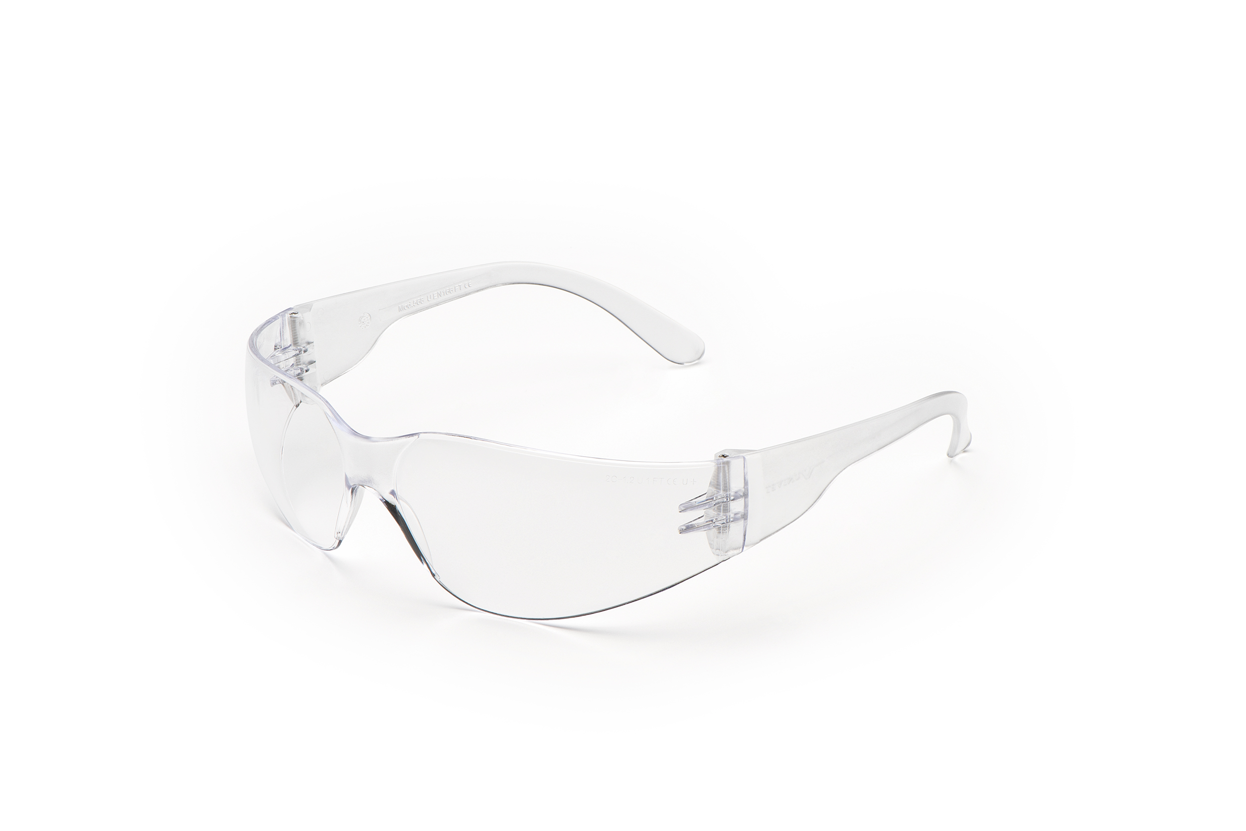 Univet 568 Safety Glasses, Mechanical Resistant, Clear, Clear Polycarbonate Lens, Polycarbonate